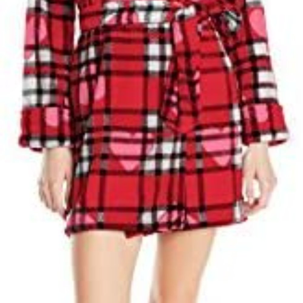 1 Betsey Johnson Women's Pop Art Plush Robe NEW - Picture 4 of 5